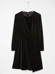 FatFace Black Annie Velvet Dress - Image 6 of 6