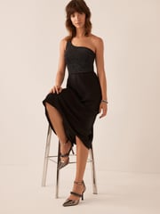 Metallic Forever Comfort® Point Toe Chain Trim Heel Shoes - Image 2 of 5