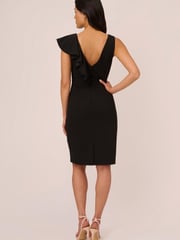 Short Ruffle Crepe Dress - Image 2 of 7