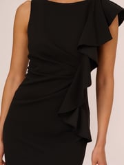 Short Ruffle Crepe Dress - Image 5 of 7