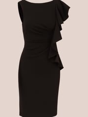 Short Ruffle Crepe Dress - Image 7 of 7