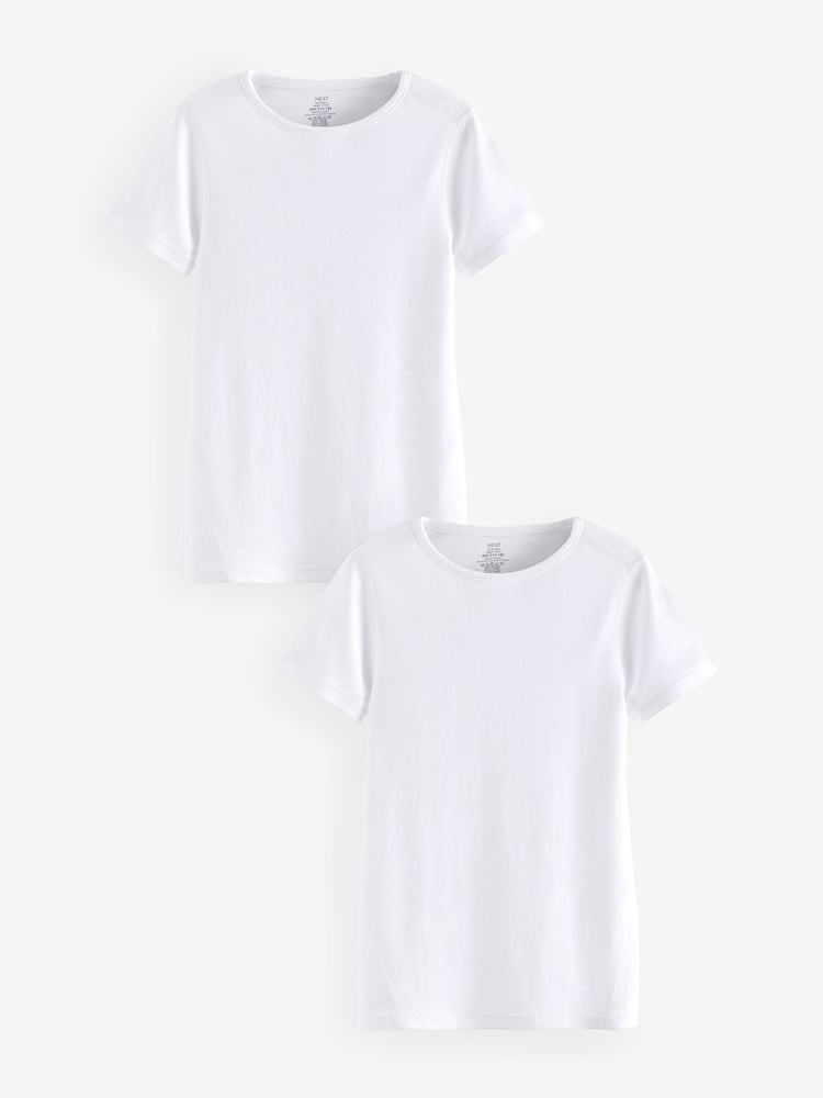 White Kind to Skin T-Shirts 2 Pack (9mths-12yrs) - Image 1 of 3