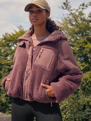 Rose Pink Teddy Borg Jacket - Image 4 of 9