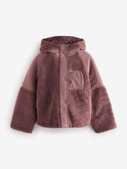 Rose Pink Teddy Borg Jacket - Image 7 of 9
