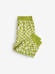 Black/Green/ Citrine Yello Checkerboard 3 Pack Oversized Pyjamas (9mths-10yrs) - Image 10 of 12