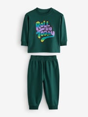 Black/Green/ Citrine Yello Checkerboard 3 Pack Oversized Pyjamas (9mths-10yrs) - Image 5 of 12