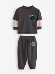 Black/Green/ Citrine Yello Checkerboard 3 Pack Oversized Pyjamas (9mths-10yrs) - Image 7 of 12