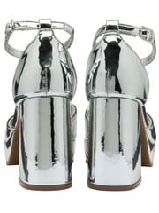 Ravel Silver Platform Open Toe Ankle Strap Sandals - Image 3 of 4