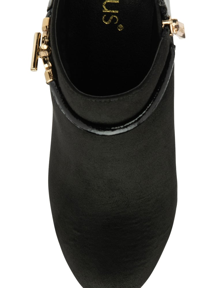 Lotus Black Zip-Up Shoe Boots - Image 4 of 4