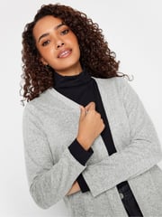 M&Co Grey Plain Cardigan - Image 4 of 4