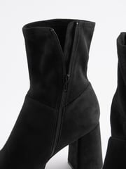 Black Forever Comfort® Platform Sock Ankle Boots - Image 7 of 7