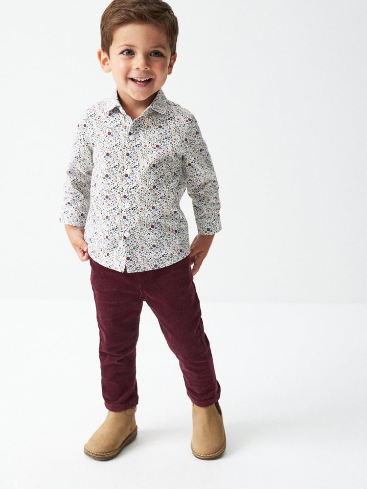 Pink Smart Floral Print Shirt (3mths-7yrs) - Image 2 of 7