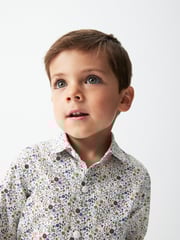 Pink Smart Floral Print Shirt (3mths-7yrs) - Image 4 of 7
