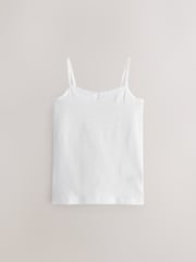 White 5 Pack Lace Trim Cami Vest (1.5-16yrs) - Image 2 of 4