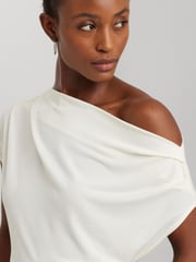 Lauren Ralph Lauren Cream Arlaine Short Sleeve Pullover Polo Shirt - Image 3 of 8