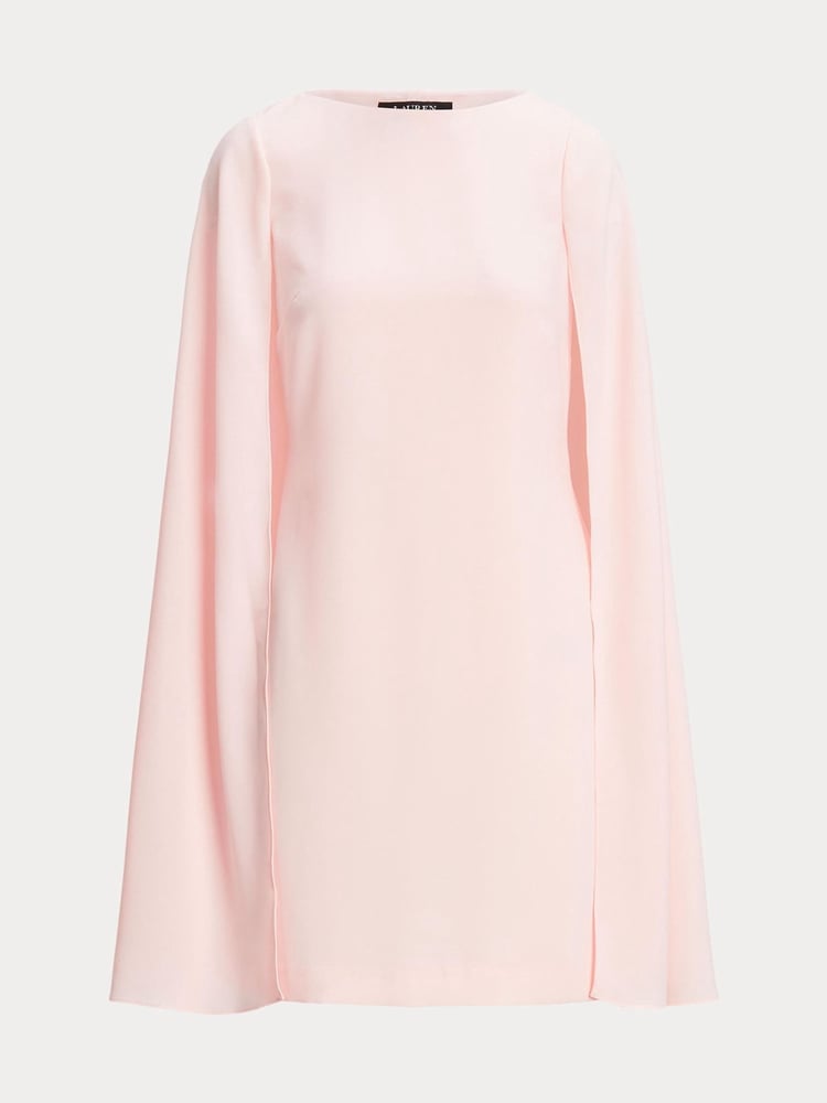 Lauren Ralph Lauren Petra Cape Georgette Cocktail Mini Dress - Image 5 of 5 Lauren Ralph Lauren Petra Cape Georgette Cocktail Mini Dress - Image 5 of 5
