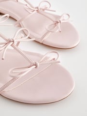 Pale Pink Regular/Wide Fit Forever Comfort ® Bow Slingback Sandals - Image 7 of 10
