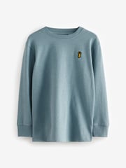 Blue Long Sleeve Cosy T-Shirts 4 Pack (3-16yrs) - Image 2 of 8