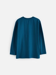 Blue Dino Graphic 100% Cotton Long Sleeve T-Shirts 3 Pack (3-16yrs) - Image 5 of 6