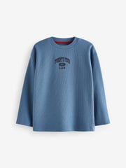 Red/Blue/White Varsity Graphic Long Sleeve T-Shirts 3 Pack (3-16yrs) - Image 4 of 6