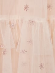 Reiss Pale Pink Fifi 4-9 yrs Tulle Embroidered Dress - Image 6 of 6
