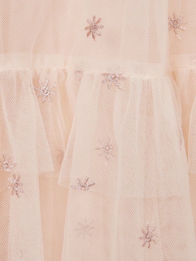 Reiss Pale Pink Fifi 4-9 yrs Tulle Embroidered Dress - Image 6 of 6