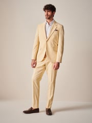 Yellow Slim Fit Motionflex Stretch Suit Trousers - Image 2 of 9