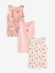 Pink/White Fairy Vests 3 Pack (1.5-16yrs) - Image 1 of 6