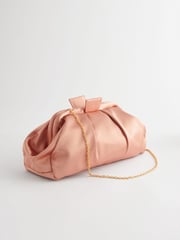Nude Satin Clutch - Image 4 of 8