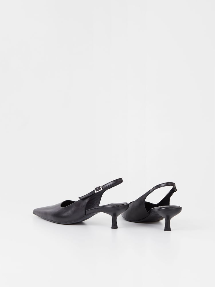 Vagabond Shoemakers Lykke Slingback Kitten Black Heels - Image 3 of 3