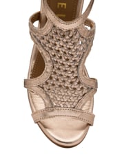 Ravel Gold Leather Heeled Sandals - Image 4 of 4