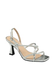 Ravel Silver Open Toe Strappy Sandals - Image 1 of 4