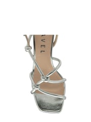 Ravel Silver Open Toe Strappy Sandals - Image 4 of 4