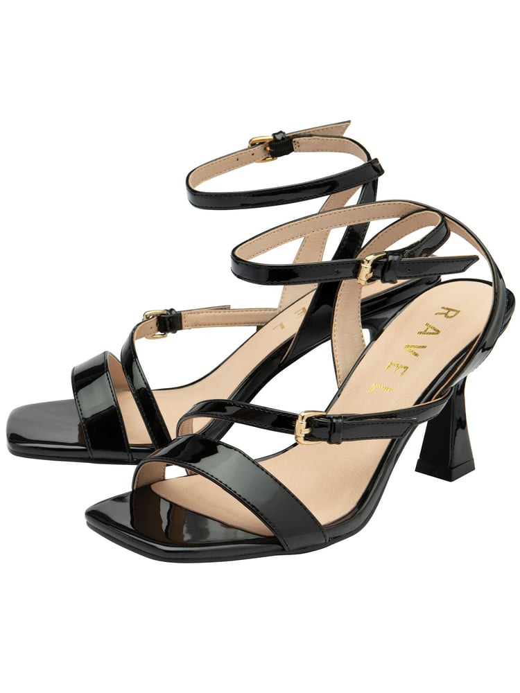 Ravel Black Open-Toe Strappy Sandals - Image 2 of 4 Ravel Black Open-Toe Strappy Sandals - Image 2 of 4