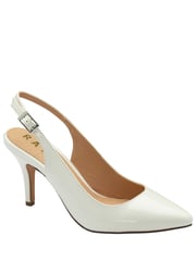 Ravel White Slingback Stiletto Court Shoes - Image 1 of 4