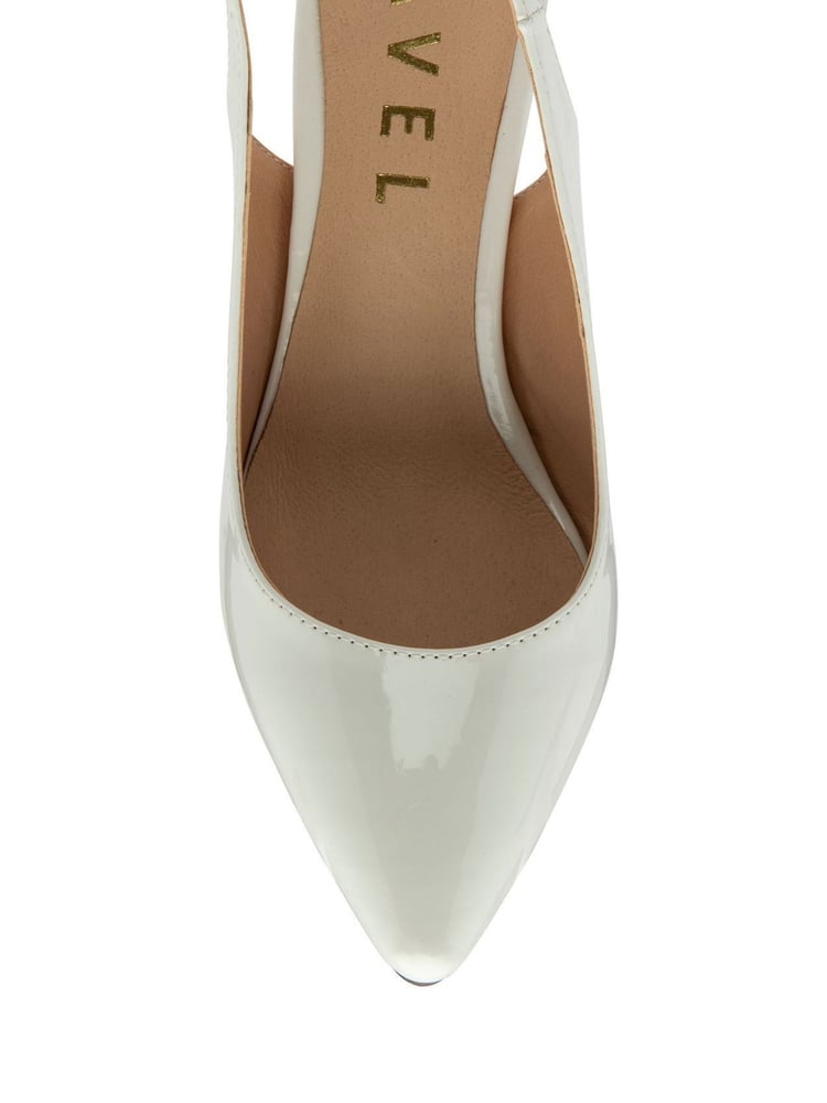 Ravel White Slingback Stiletto Court Shoes - Image 4 of 4