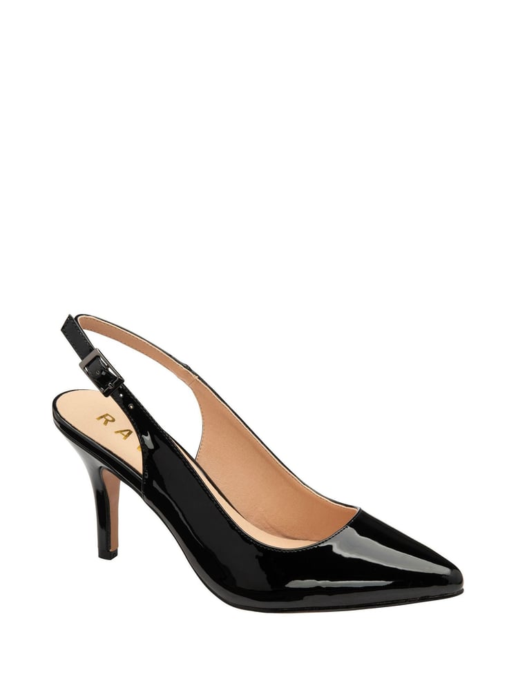 Ravel Black Slingback Stiletto Court Shoes - Image 1 of 4