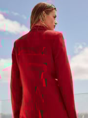 Red Linen Blazer - Image 3 of 6