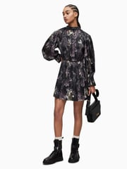 AllSaints Black Zoey Margeaux Dress - Image 3 of 7