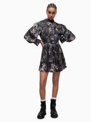 AllSaints Black Zoey Margeaux Dress - Image 4 of 7