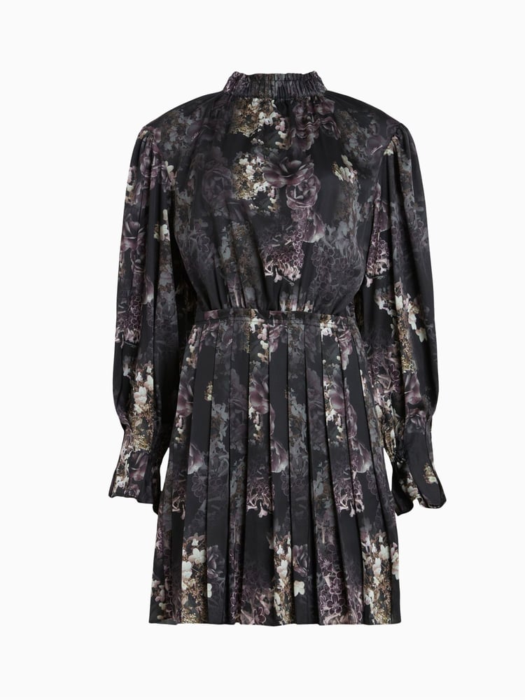 AllSaints Black Zoey Margeaux Dress - Image 7 of 7