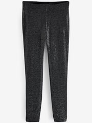 Black Sequin Skinny Trouser - Image 6 of 7