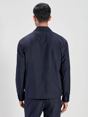 Navy Blue Smart Slim Fit Shacket - Image 3 of 11