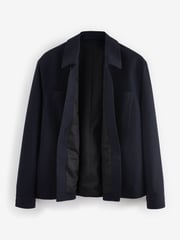 Navy Blue Smart Slim Fit Shacket - Image 7 of 11