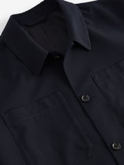 Navy Blue Smart Slim Fit Shacket - Image 9 of 11