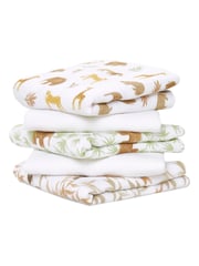 aden + anais Animal Essentials Muslin Squares 5 Pack - Image 1 of 2