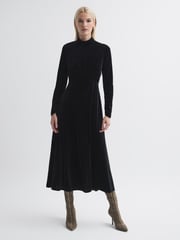 Florere Velvet Midi Dress - Image 1 of 5