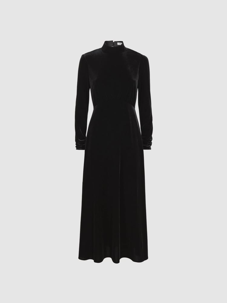 Florere Velvet Midi Dress - Image 2 of 5