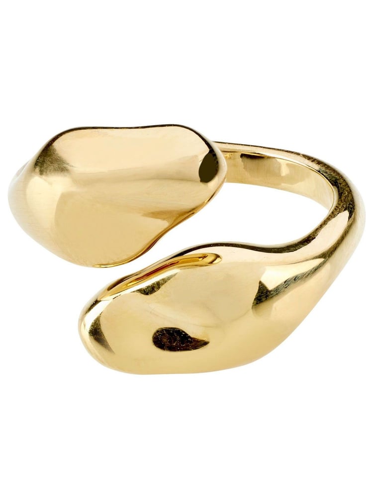 PILGRIM Gold Tone Chantal Recycled Adjustable Ring - Image 1 of 3