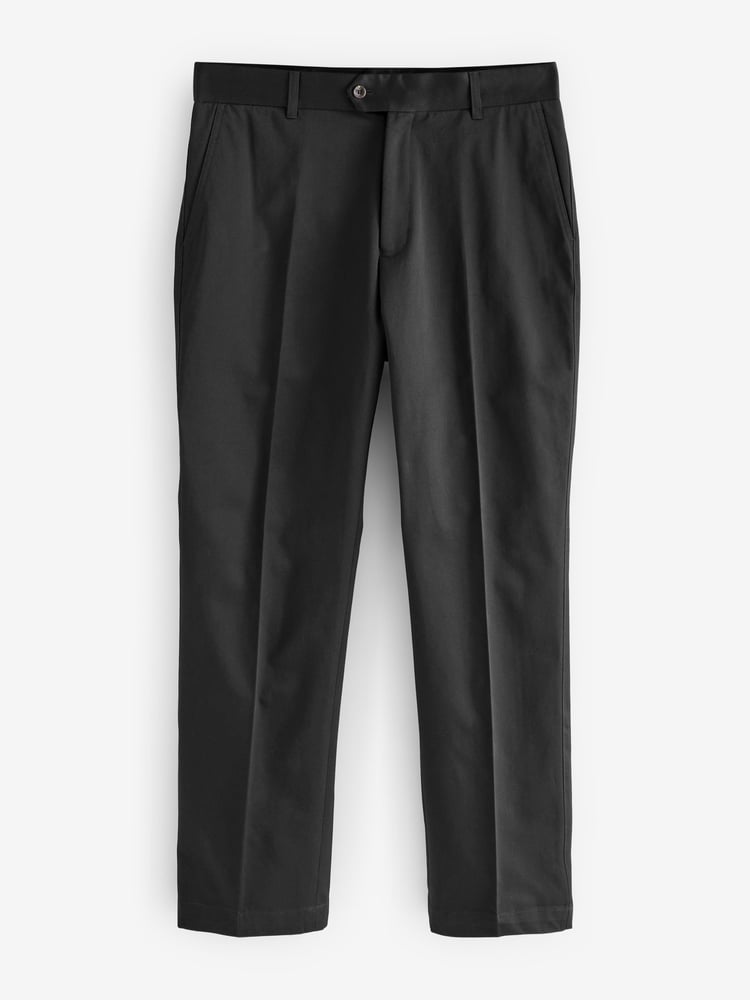 Black Signature Emmetex Italian 100% Cotton Chino Trousers - Image 1 of 4